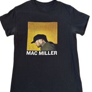 Black Graphic Tee with Mac Miller Design